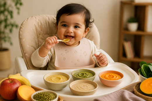 Baby Weight Gain Food Chart: Indian Foods That Actually Help (6–24 Months)