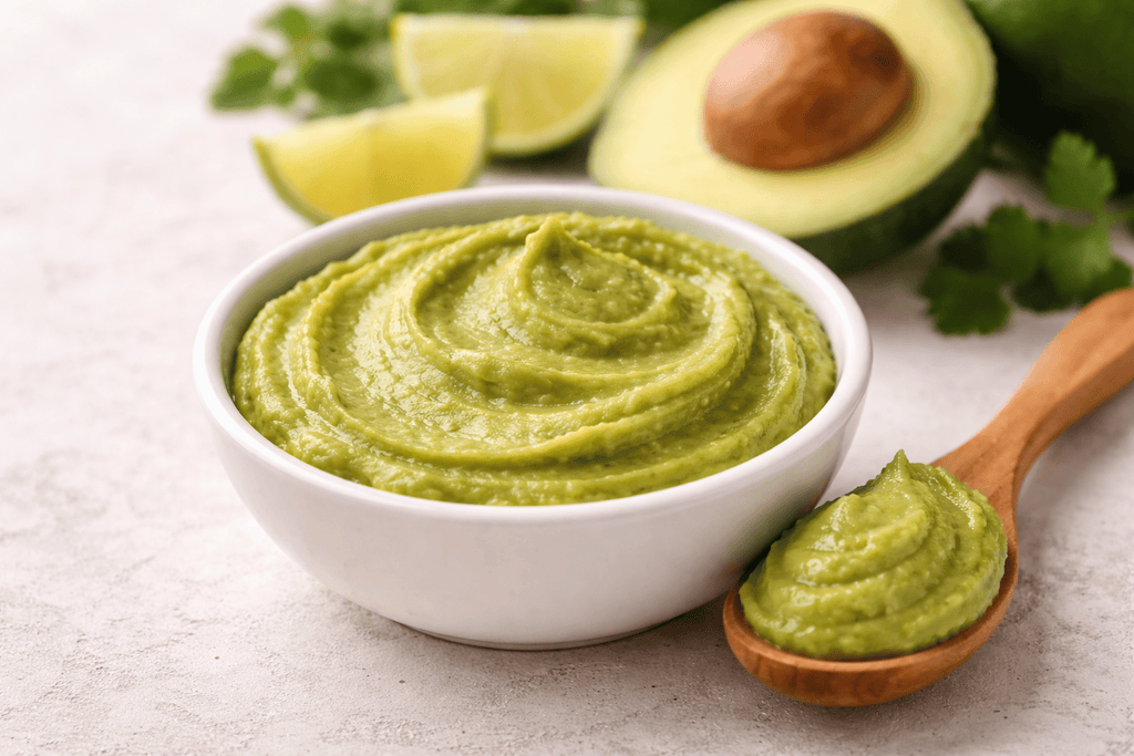 Healthy fats for infants essential for brain development in baby food.