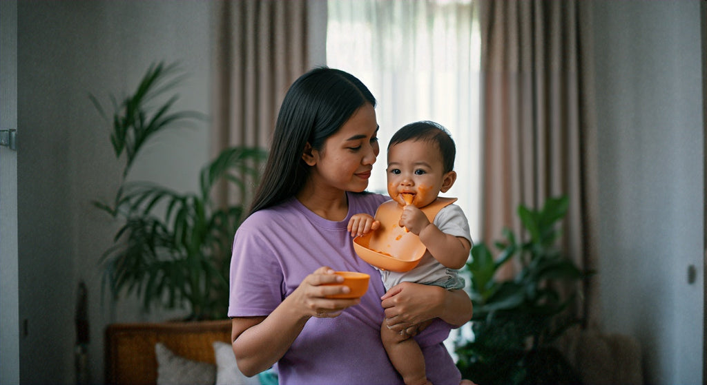 food for 6 month baby to gain weight