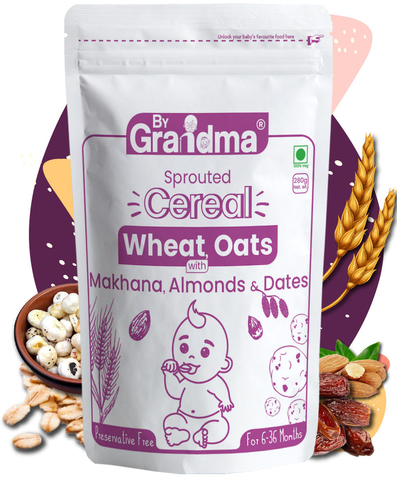 Wheat, Oats Makhana, Dates Almond Porridge Mix